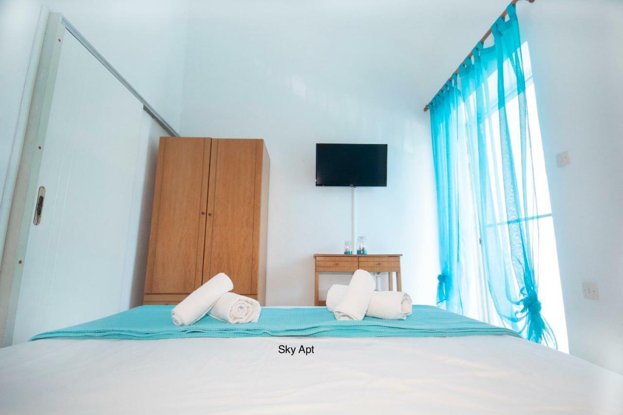 Aello Sea-Seafront Apartments Skala Fourkas Bagian luar foto