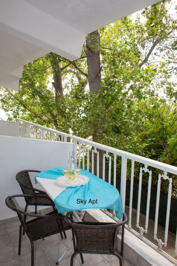 Aello Sea-Seafront Apartments Skala Fourkas Bagian luar foto